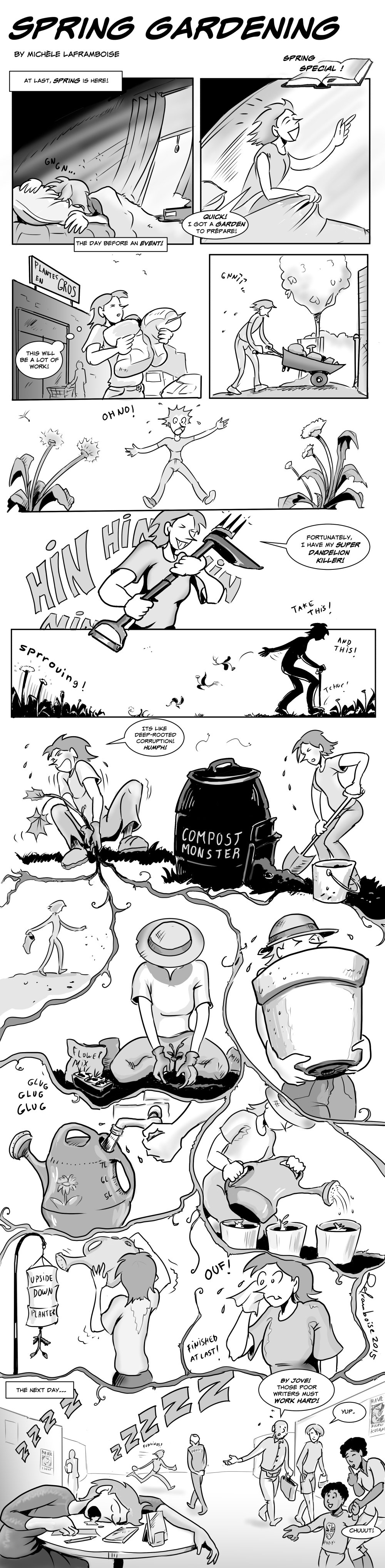 The joys of gardening, when spring is late!