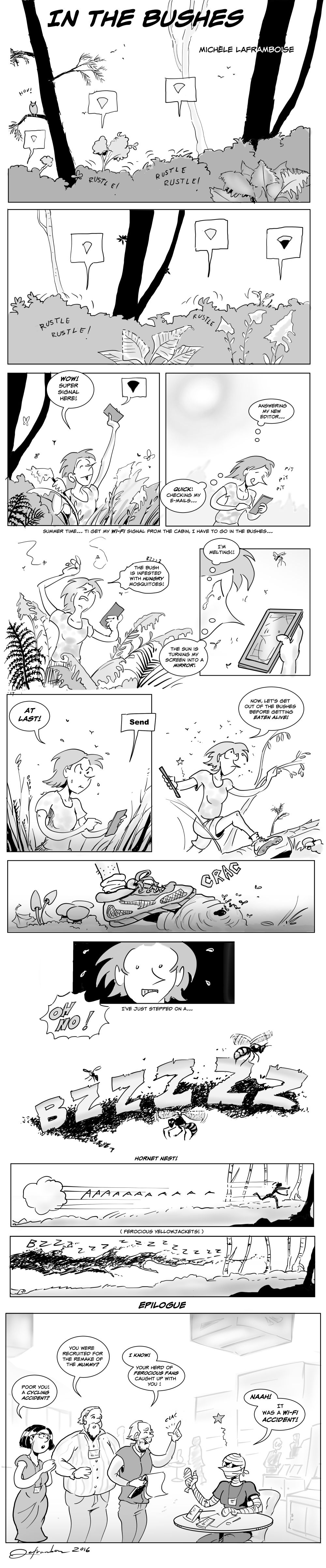 the author trying to optimize her Wi-Fi signal!