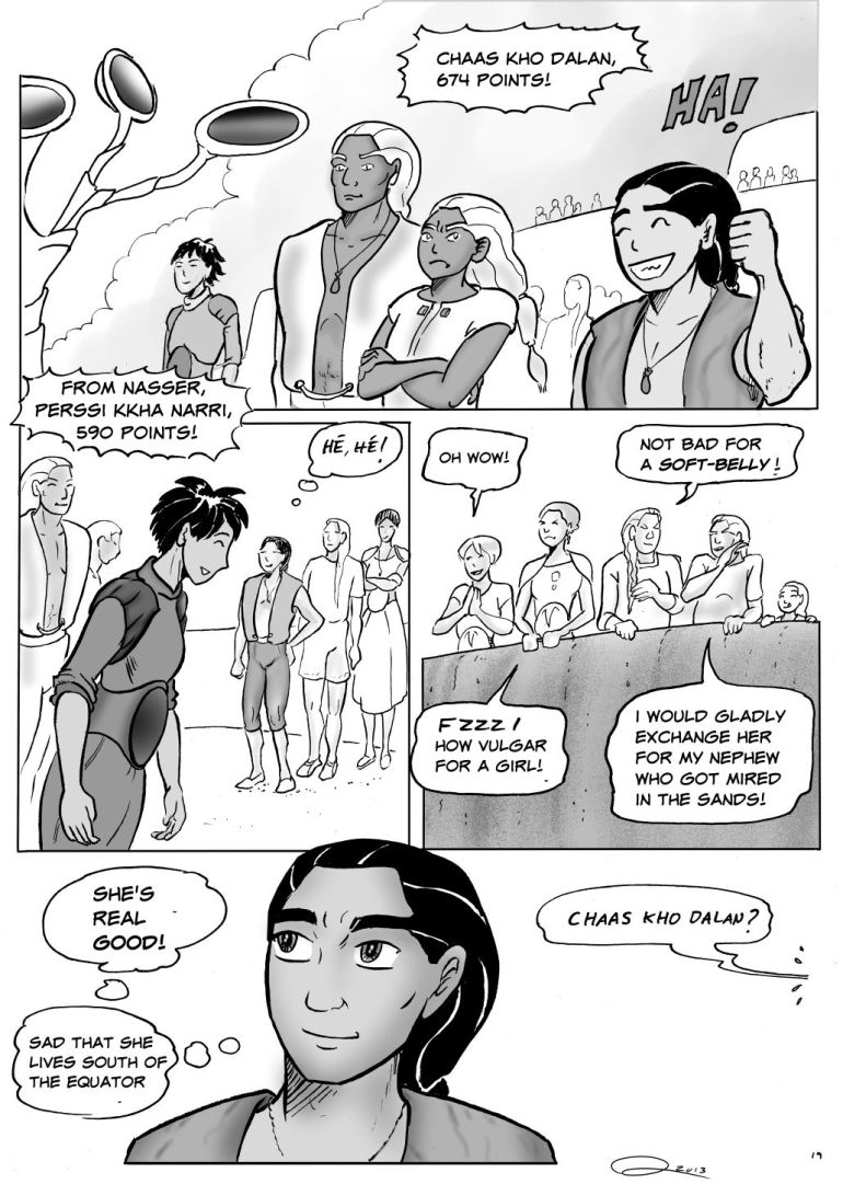 The race results are announced