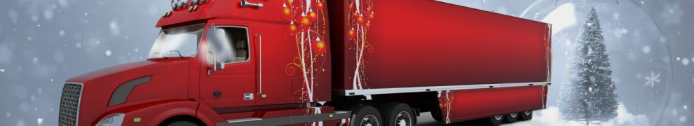 Red Christmas Truck