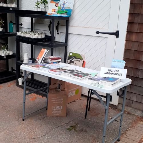 my table at a plant sale event!
